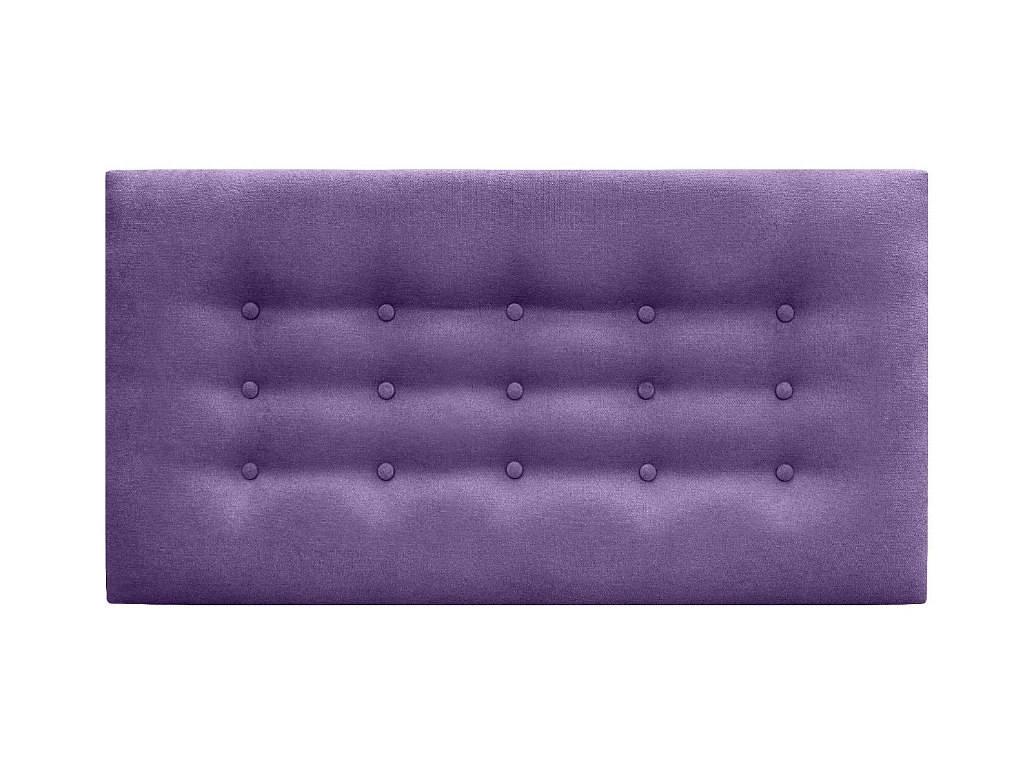 DHOME Kopfteil de Stoff ACUALINE mit 3 Knopfreihen und Beinen gepolstertes luxuriöses Bettkopfteil (Lila, 90cm)