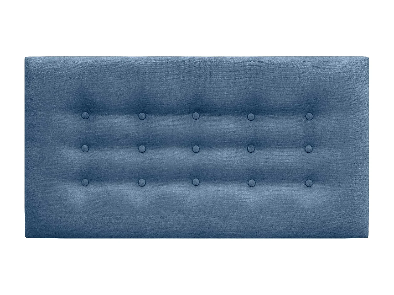 DHOME Testiera in Tessuto ACUALINE con 3 File di Bottoni Testiera Imbottita Letto di Lusso (Blu, 110cm)