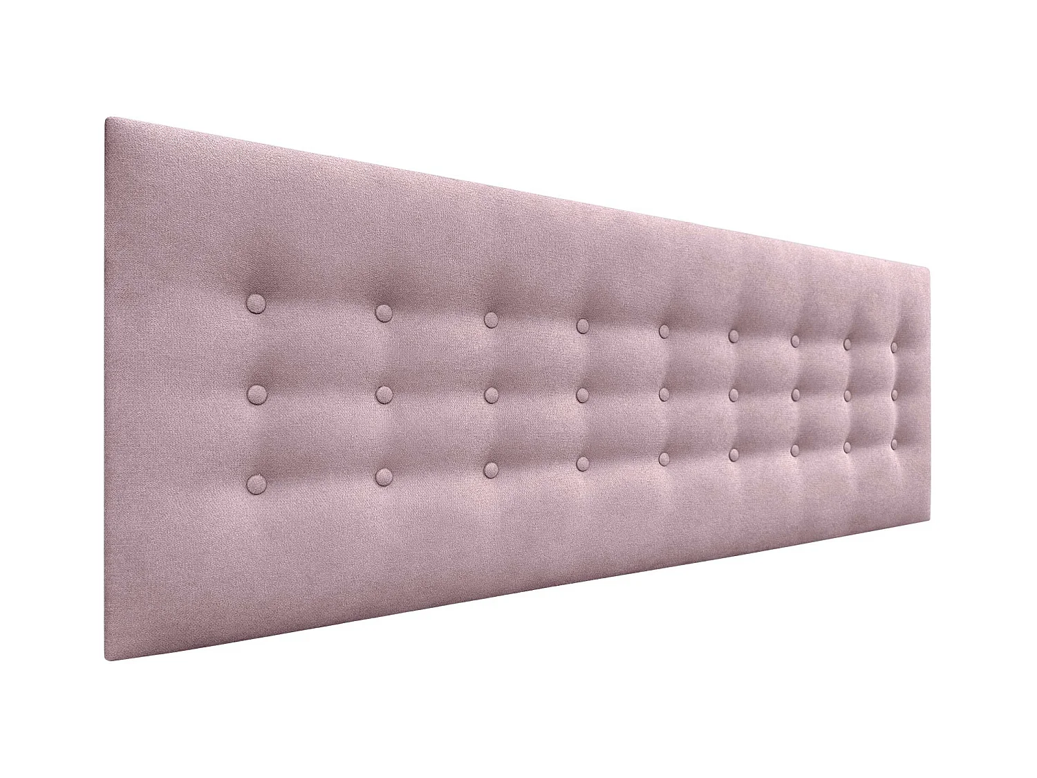 DHOME Testiera de tessuto ACUALINE con 3 file di bottoni e gambe testiera imbottita di lusso per letto (Tierra, 145cm)