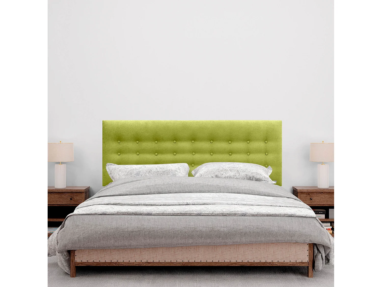 DHOME Hoofdbord de stof ACUALINE met 3 rijen knopen en poten gepolsterd luxe hoofdbord voor bed (Rosa, 160cm)