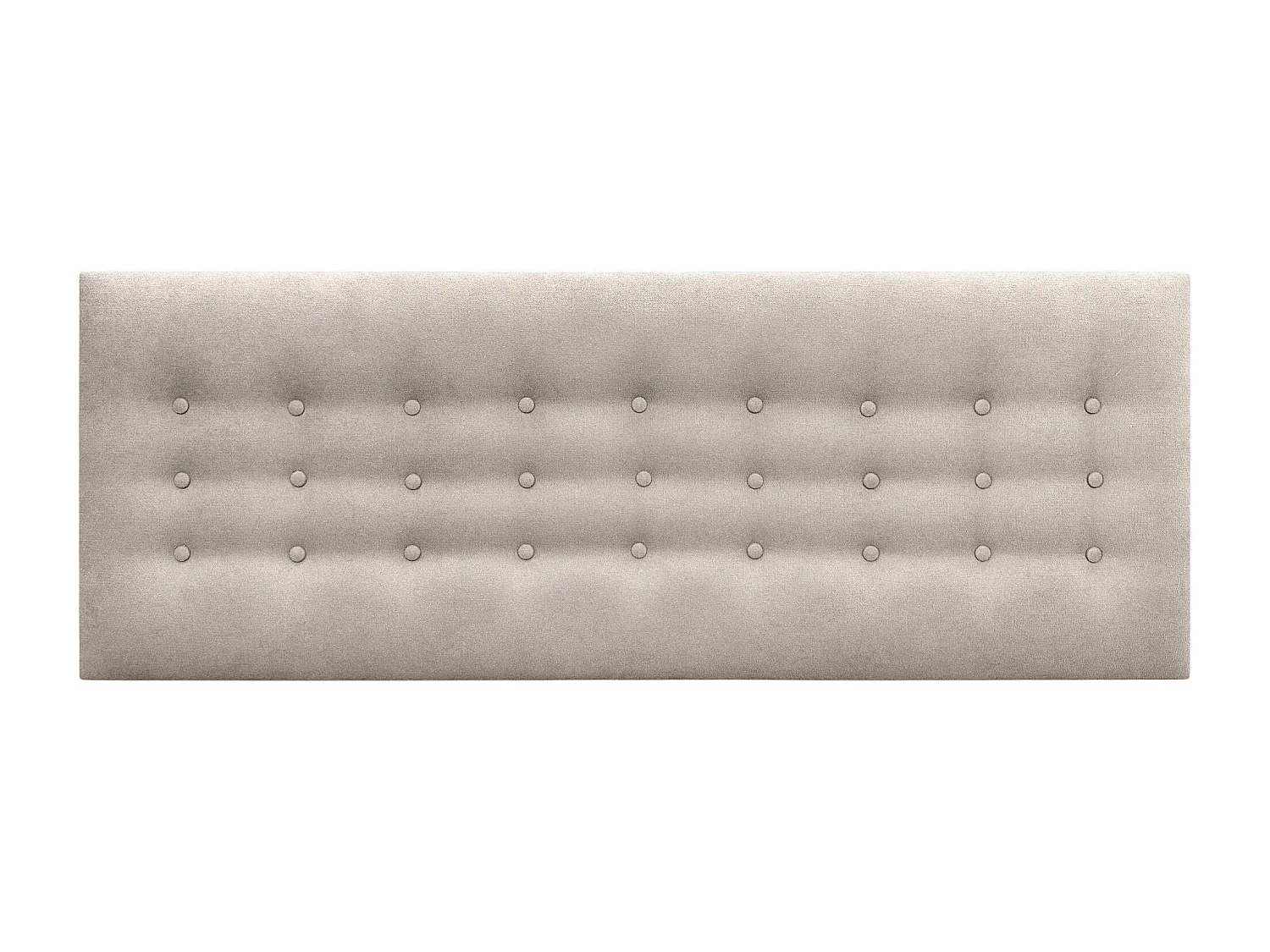 DHOME Hoofdbord de stof ACUALINE met 3 rijen knopen gepolsterd luxe hoofdbord voor bed (Beige, 150cm)