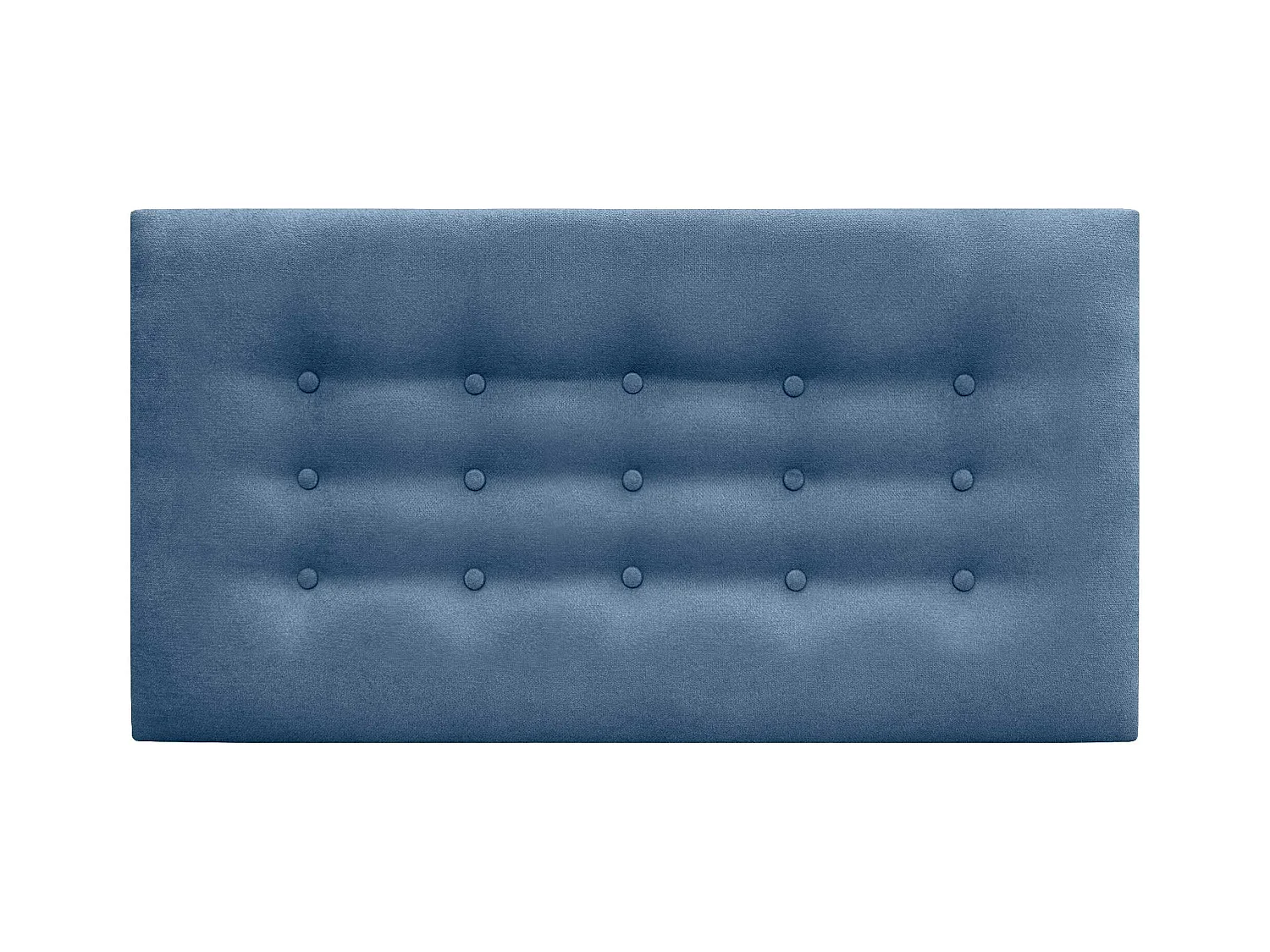 DHOME Kopfteil de Stoff ACUALINE mit 3 Knopfreihen und Beinen gepolstertes luxuriöses Bettkopfteil (Azul, 90cm)