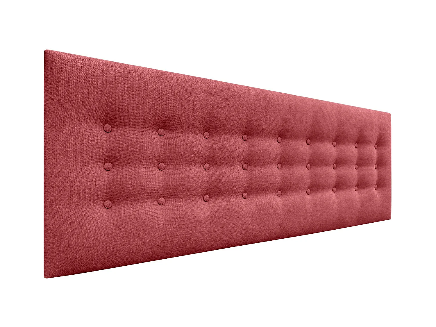 DHOME Kopfteil de Stoff ACUALINE mit 3 Knopfreihen und Beinen gepolstertes luxuriöses Bettkopfteil (Salmón, 150cm)