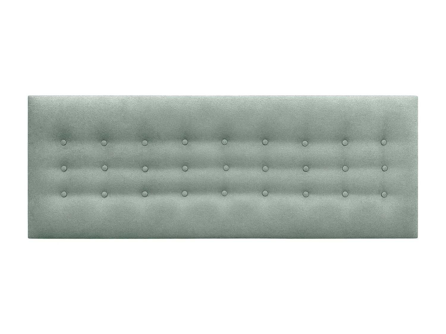 DHOME Tête de Lit en Tissu ACUALINE avec 3 Rangées de Boutons Tête de Lit Capitonnée de Luxe (Vert d’eau, 145cm)