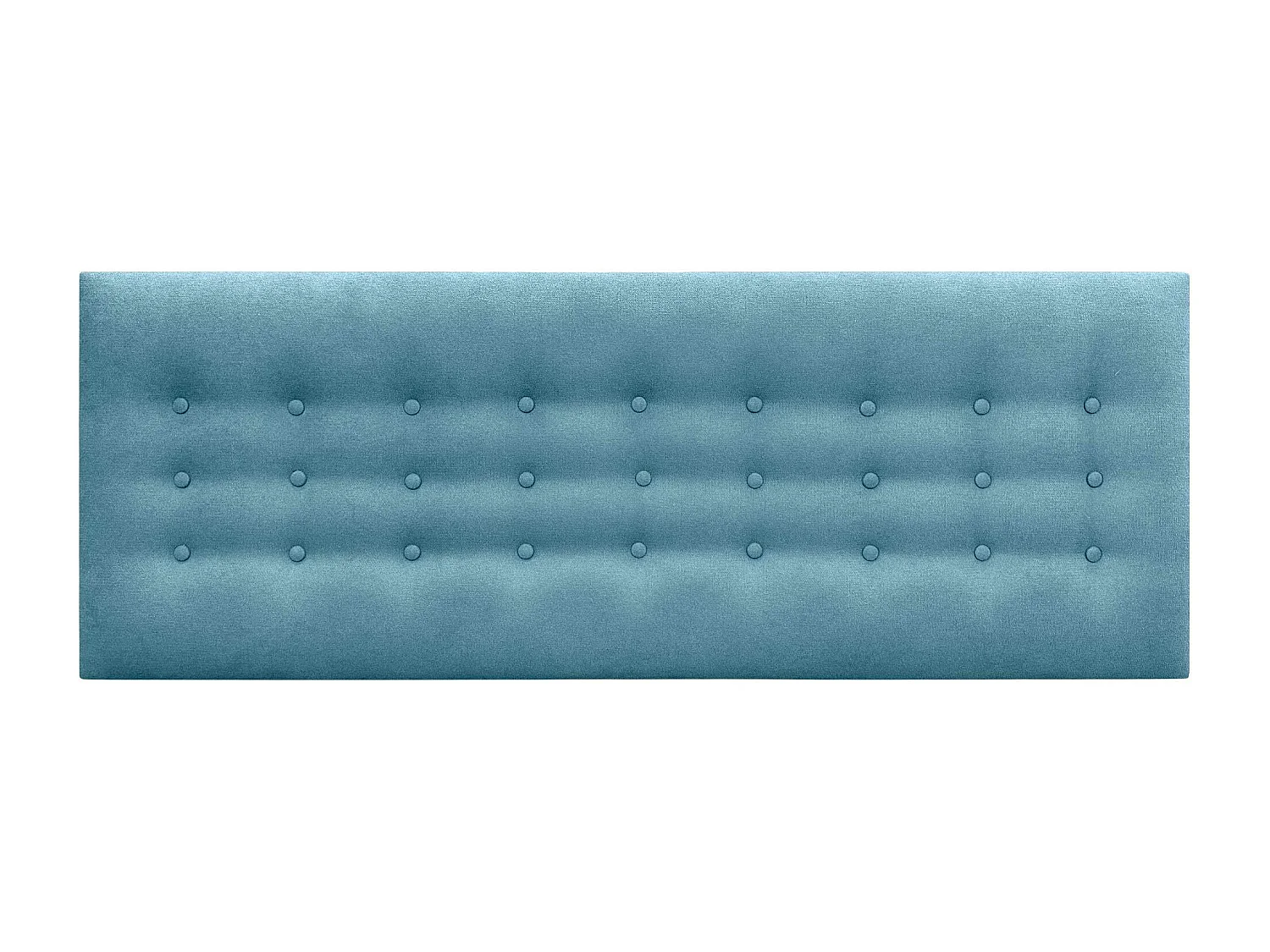 DHOME Tête de Lit en Tissu ACUALINE avec 3 Rangées de Boutons Tête de Lit Capitonnée de Luxe (Turquoise, 145cm)