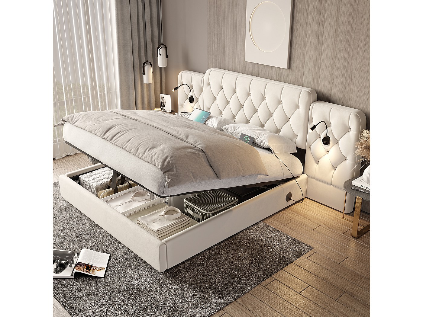 Greenland Home Fair Isle Set Copripiumino In Velluto 2 Pezzi - Doppia/XL, Rosso, Motivo Fair Isle, Morbido E Invernale - 2