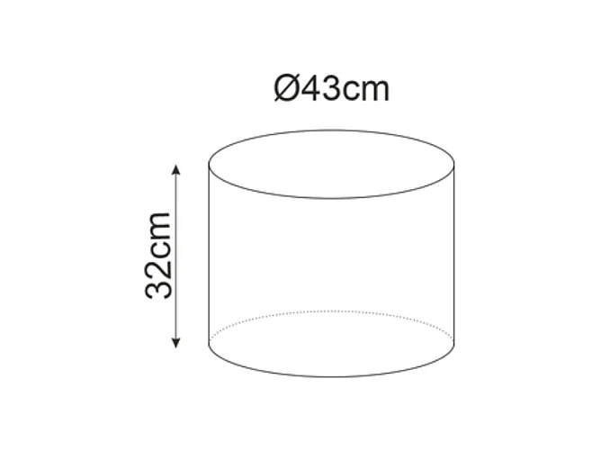 Pouf rond en velours 43 x 32 cm vert DELTA