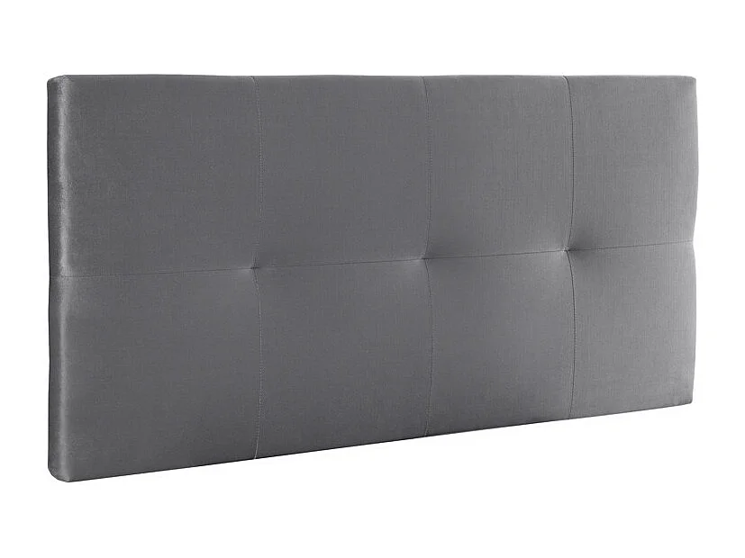 Cabecero de cama de 50x105x4 cm de plancha de madera y en terciopelo en color gris Jensen
