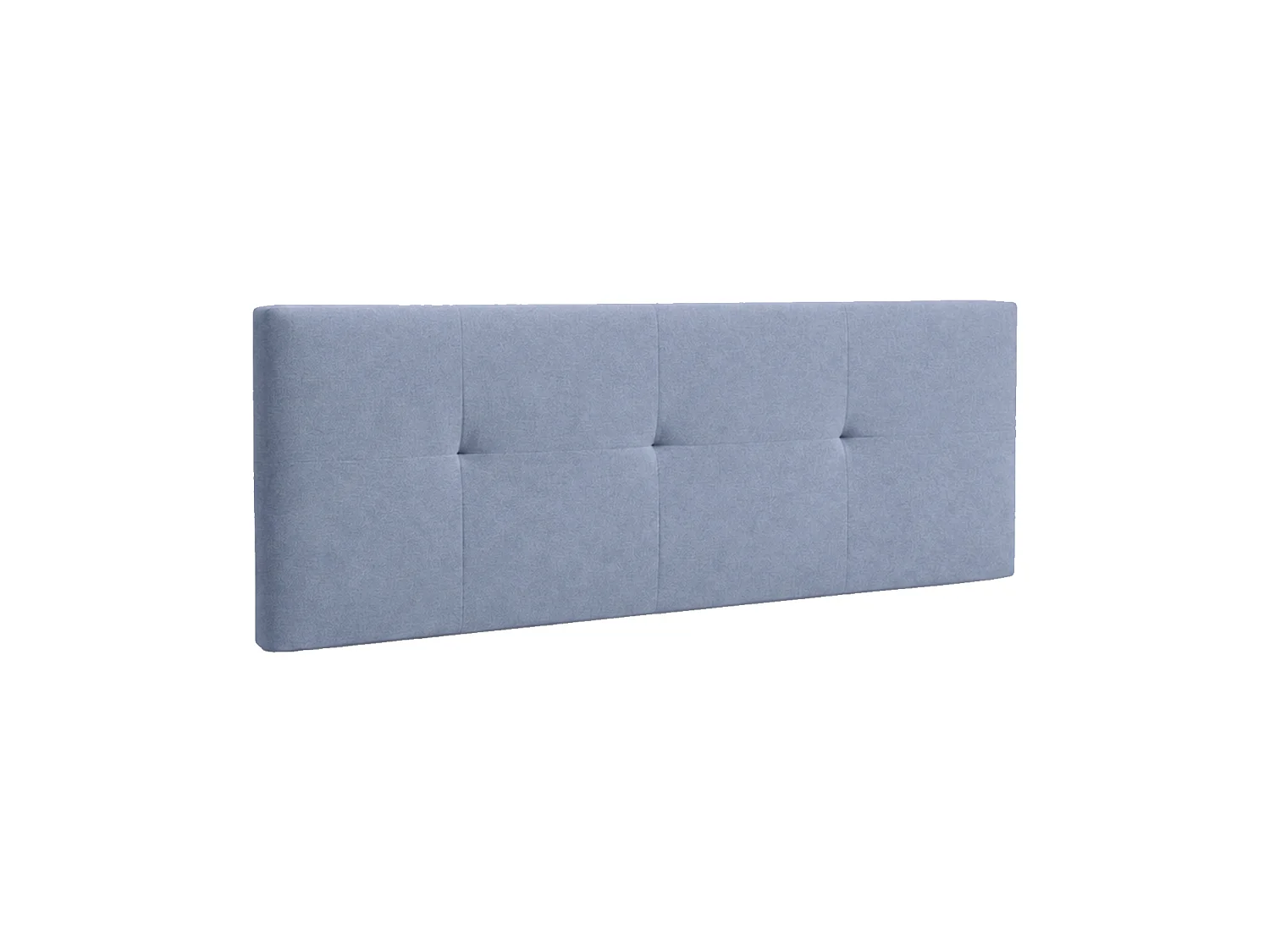 Cabecero de cama de 50x105x4 cm de plancha de madera y en terciopelo en color gris Jensen