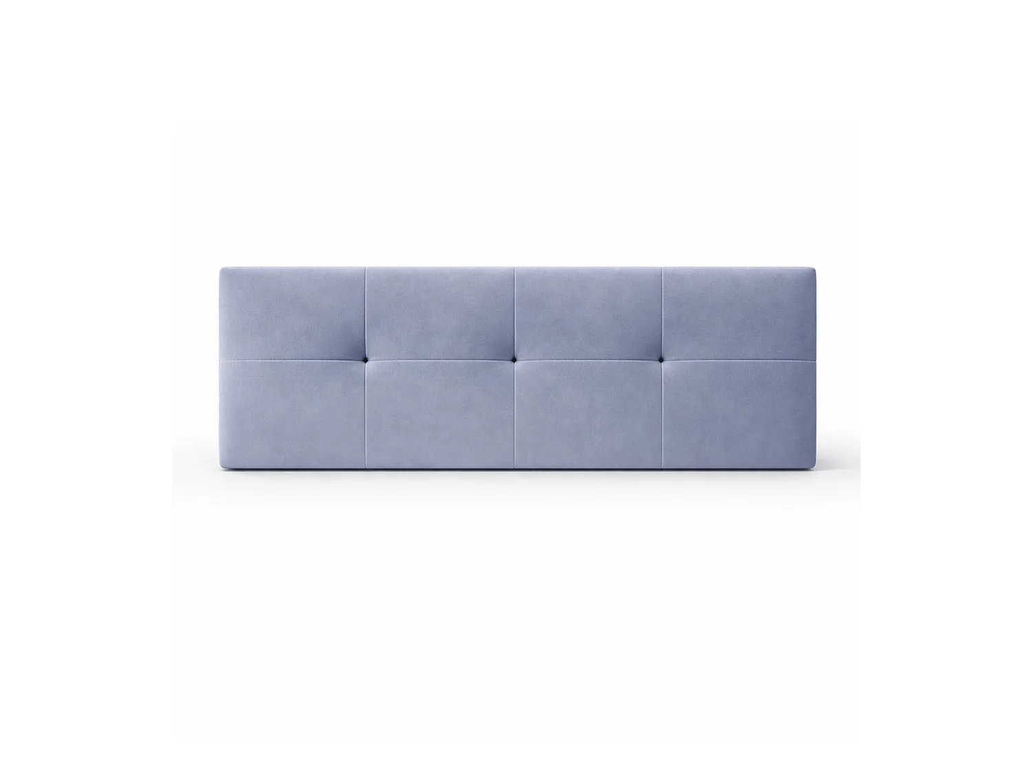 Cabecero de cama de 50x105x4 cm de plancha de madera y en terciopelo en color gris Jensen