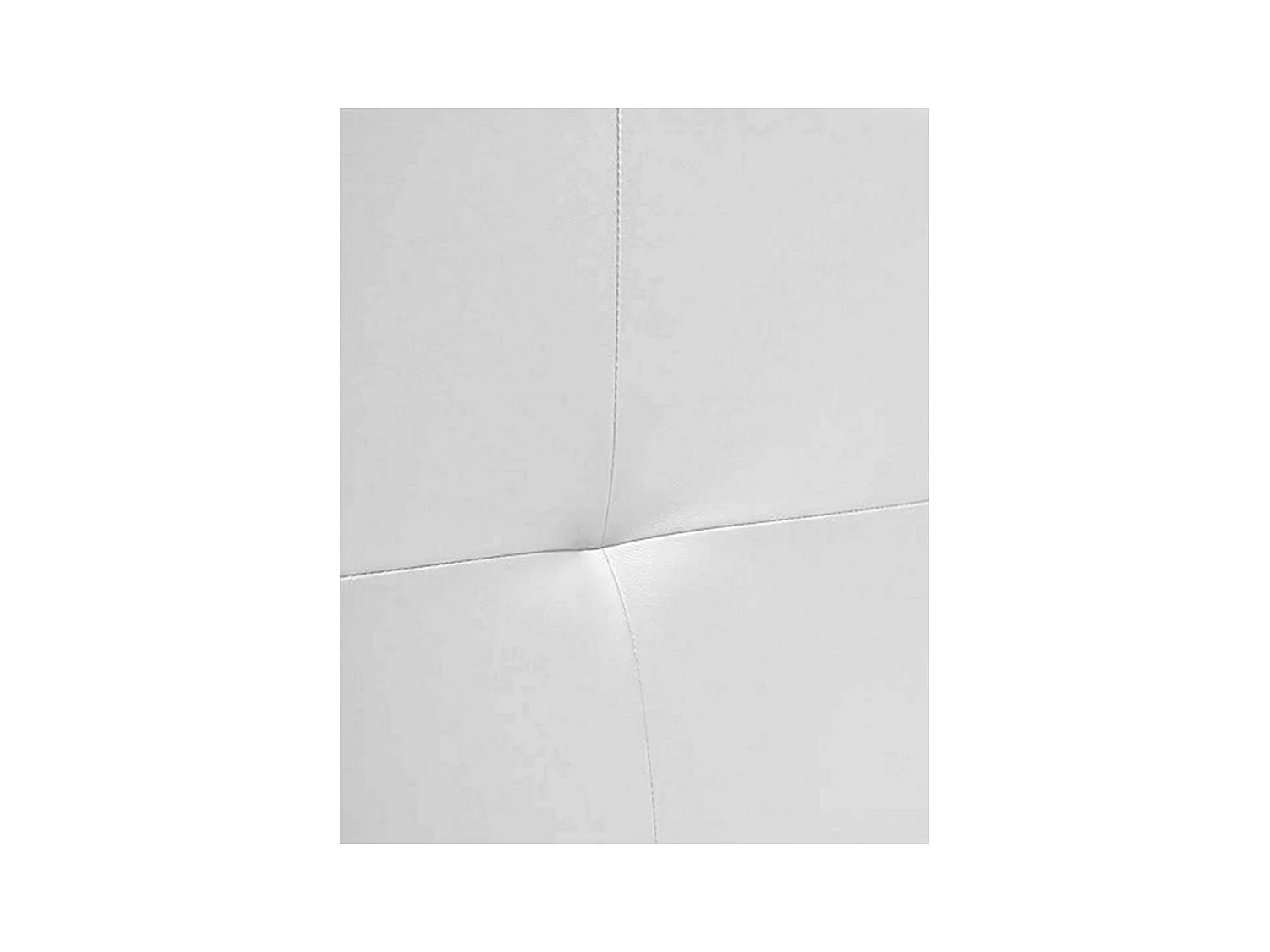 Cabecero de cama de 50x150x4 cm de plancha de madera y en polipiel en color blanco Jensen