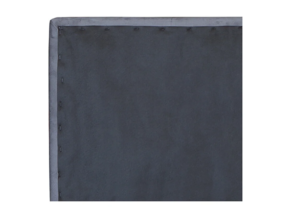 Cabecero de cama de 50x150x4 cm de plancha de madera y en terciopelo en color gris Jensen