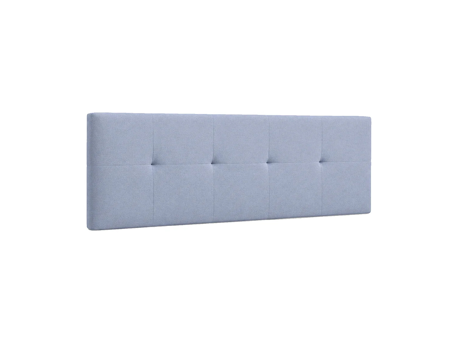 Cabecero de cama de 50x150x4 cm de plancha de madera y en terciopelo en color gris Jensen