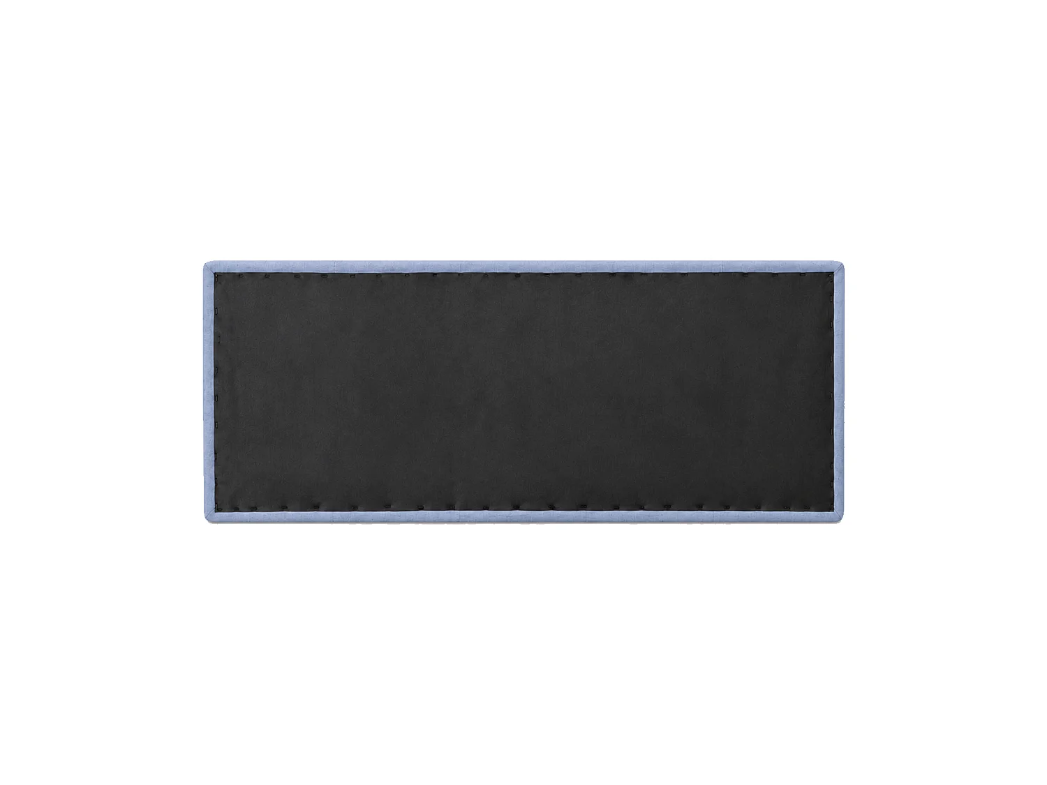 Cabecero de cama de 50x150x4 cm de plancha de madera y en terciopelo en color gris Jensen