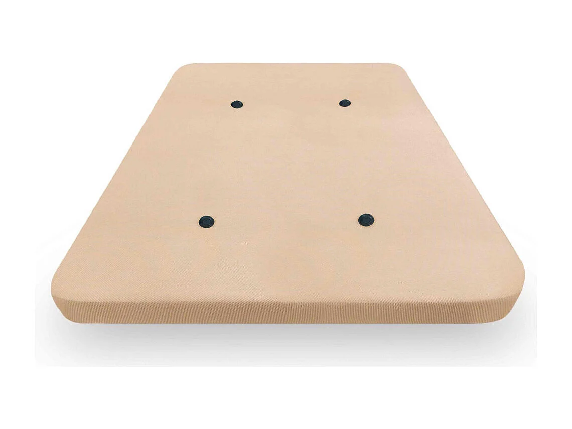 Base tapizada de 190x135x4 cm con tablero de DM y 4 aireadores en color beige Malla 3D