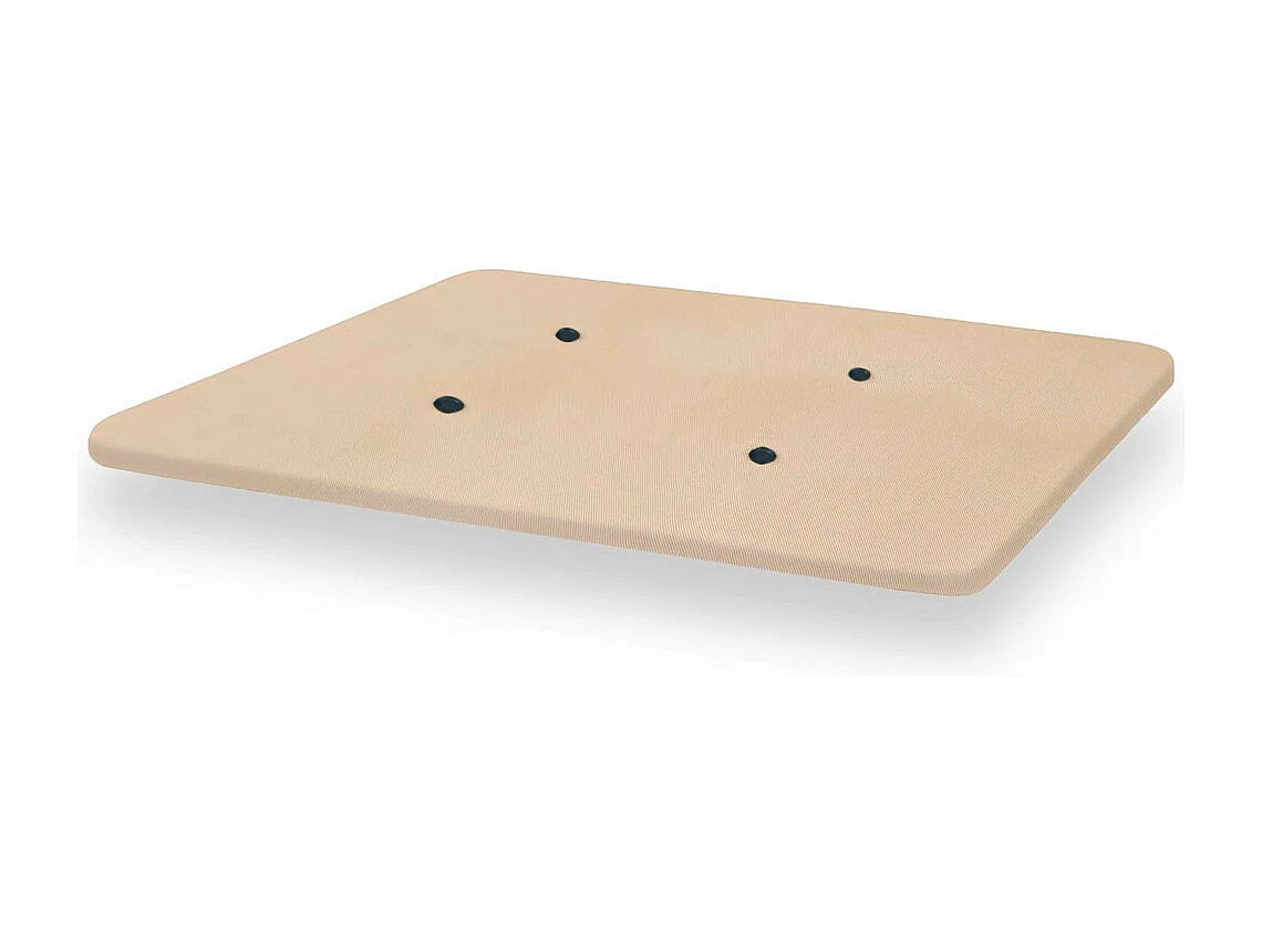 Base tapizada de 190x150x4 cm con tablero de DM y 4 aireadores en color beige Malla 3D