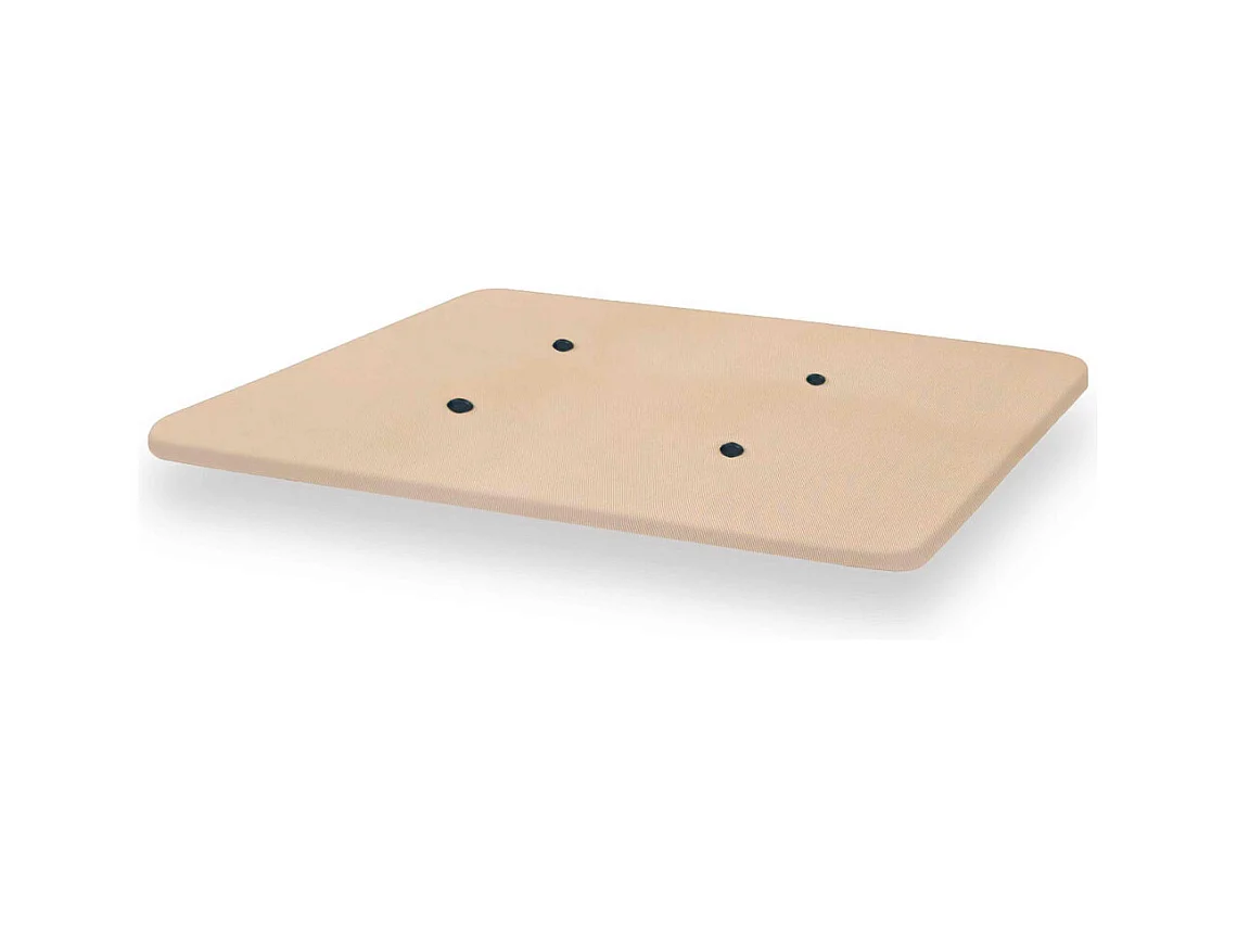 Base tapizada de 190x90x4 cm con tablero de DM y 4 aireadores en color beige Malla 3D