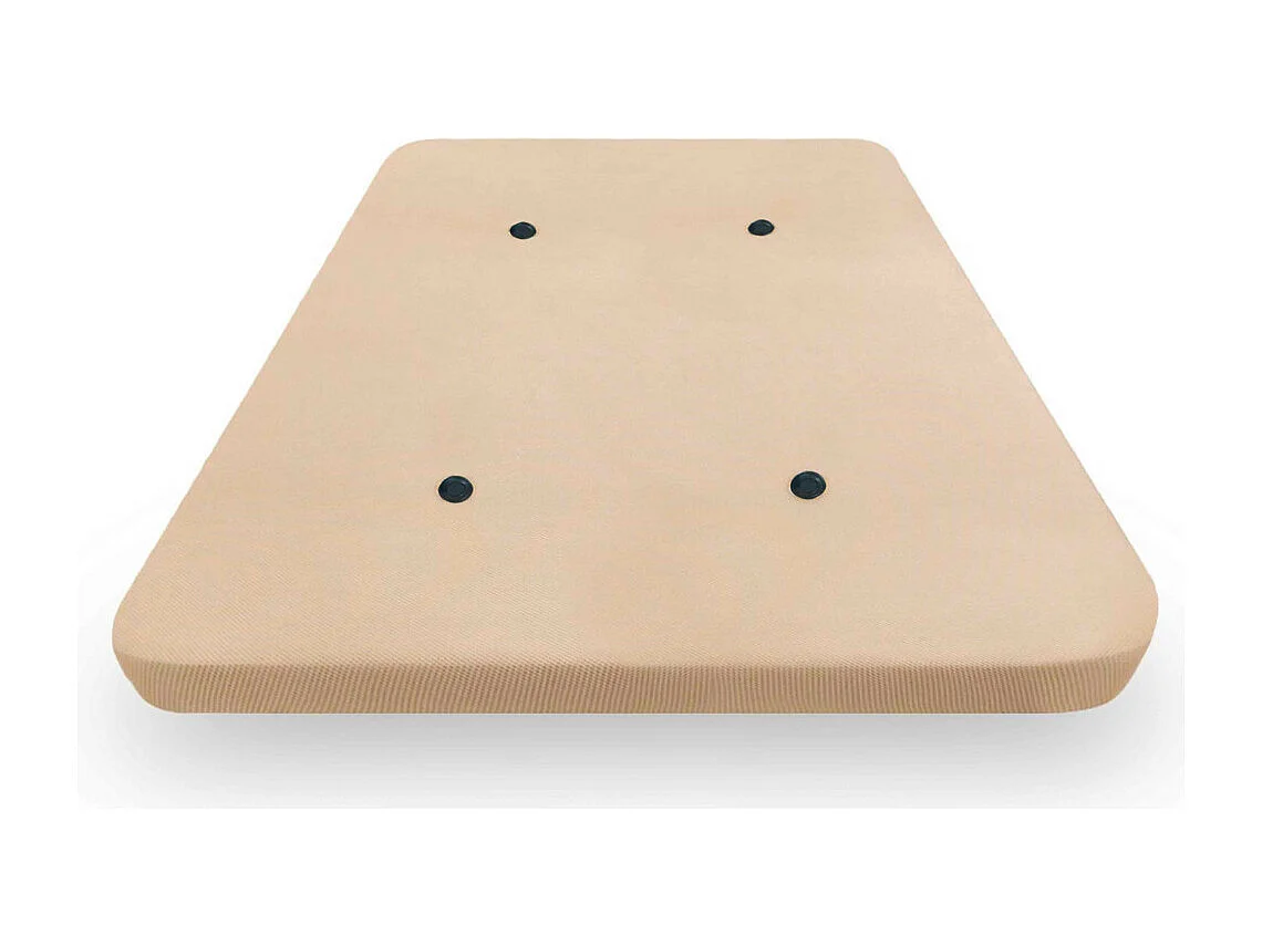 Base tapizada de 190x90x4 cm con tablero de DM y 4 aireadores en color beige Malla 3D