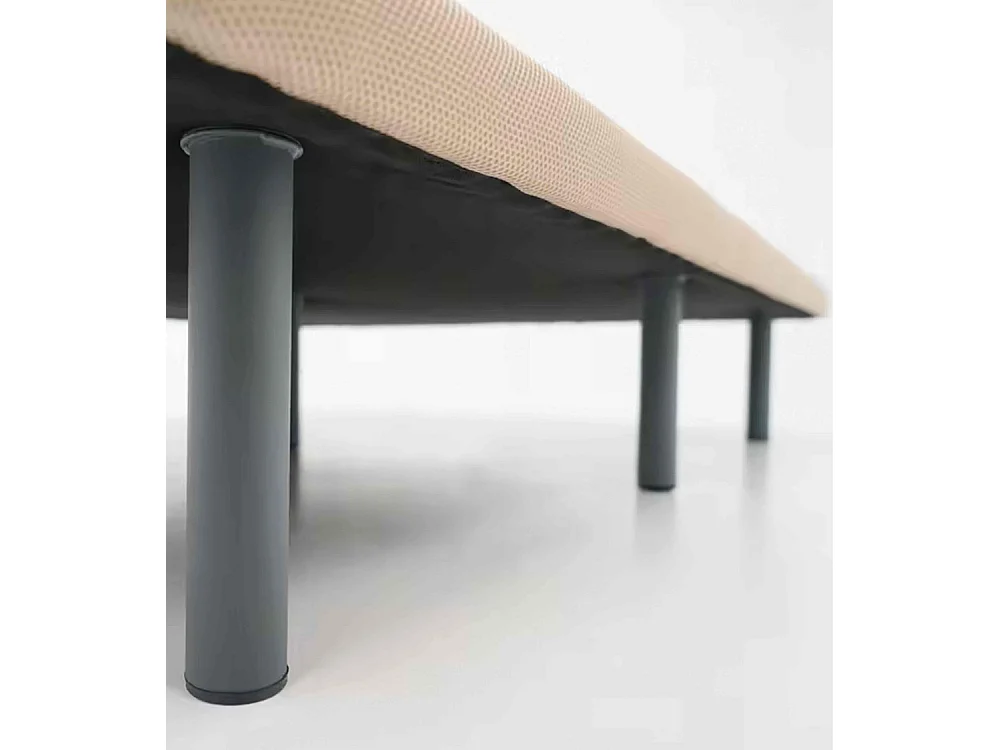 Base tapizada de 190x90x4 cm con tablero de DM y 4 aireadores en color beige Malla 3D