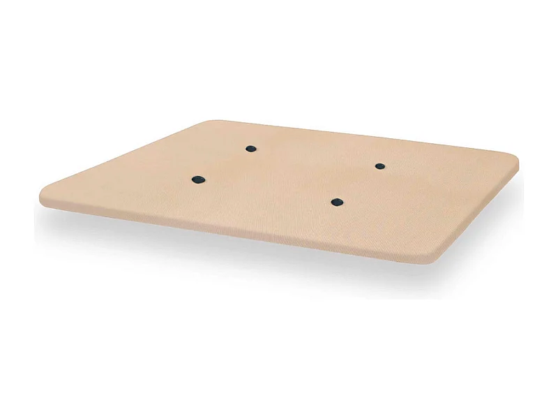 Base tapizada de 190x90x4 cm con tablero de DM y 4 aireadores en color beige Malla 3D