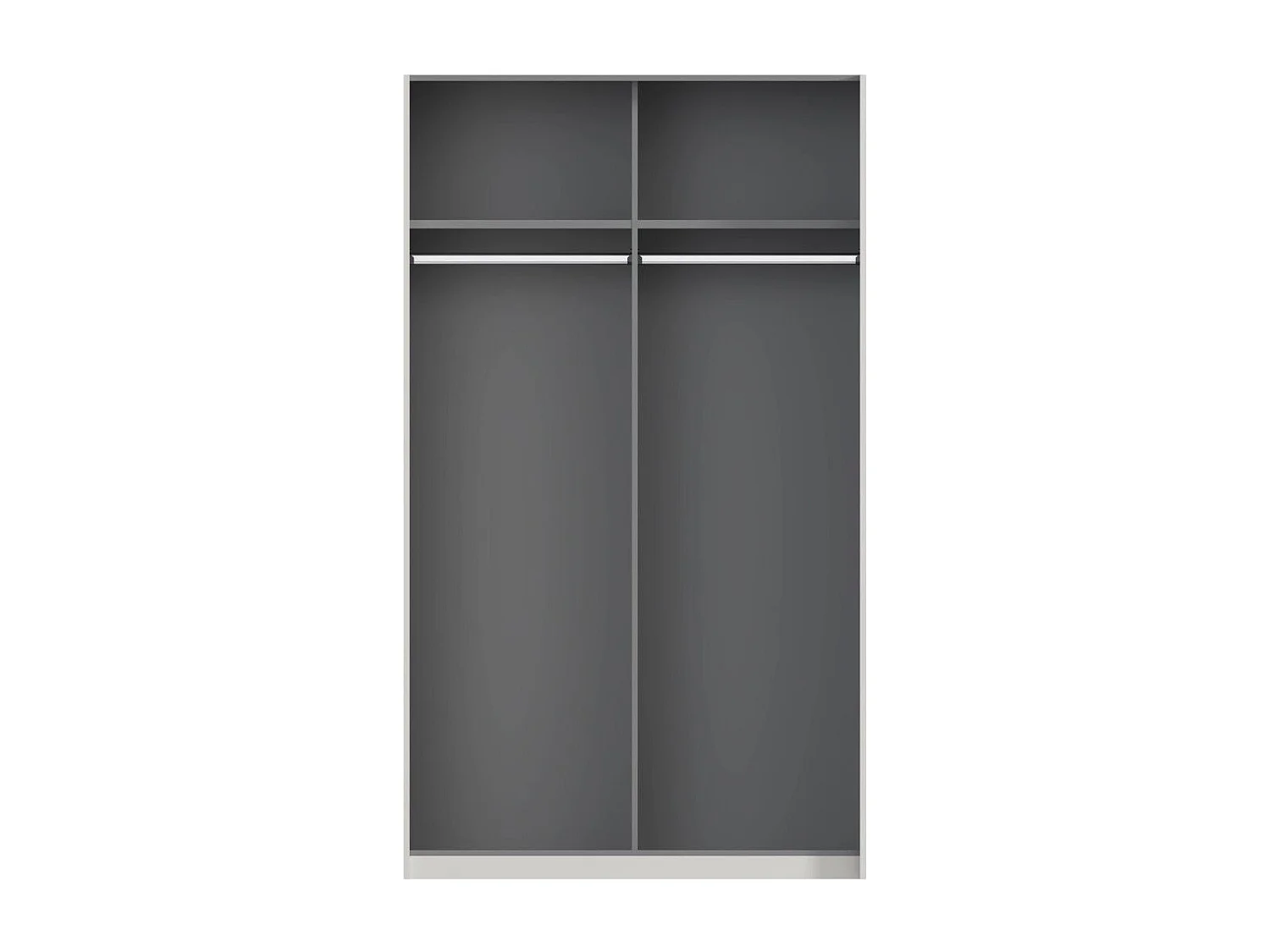 Armario de 210x120x61 cm de melamina con 2 puertas correderas en color blanco Winter 120