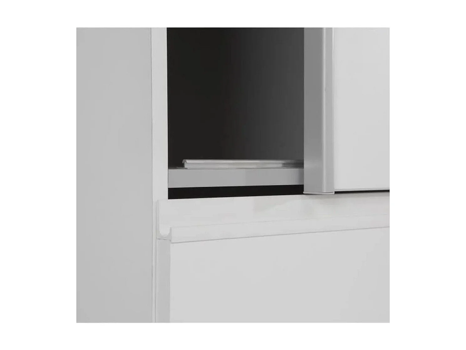 Armario de 201x200x61 cm con 2 puertas correderas en color blanco Winter2 200 + cajonera