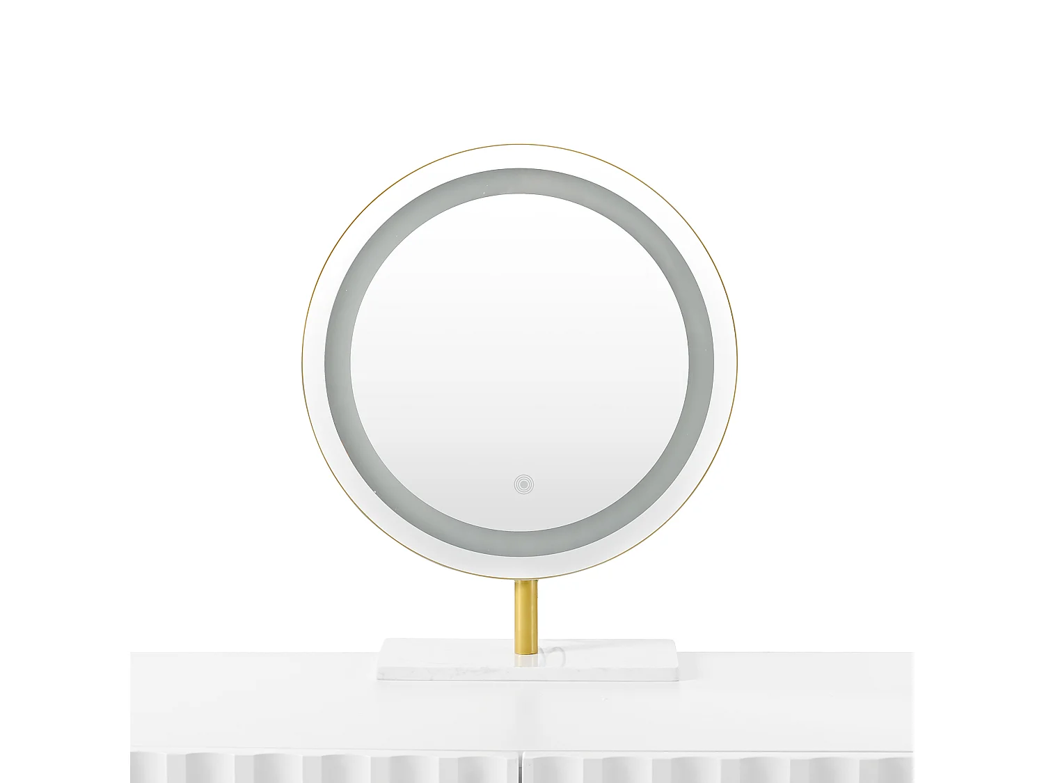 Toilette con illuminazione a LED 100×40×127 cm - con 5 cassetti - bianco