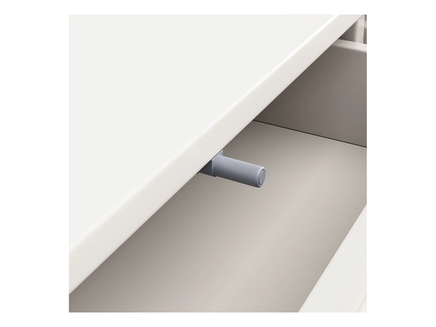 Buffet moderne 120x40x75cm - avec 6 tiroirs - MDF - blanc