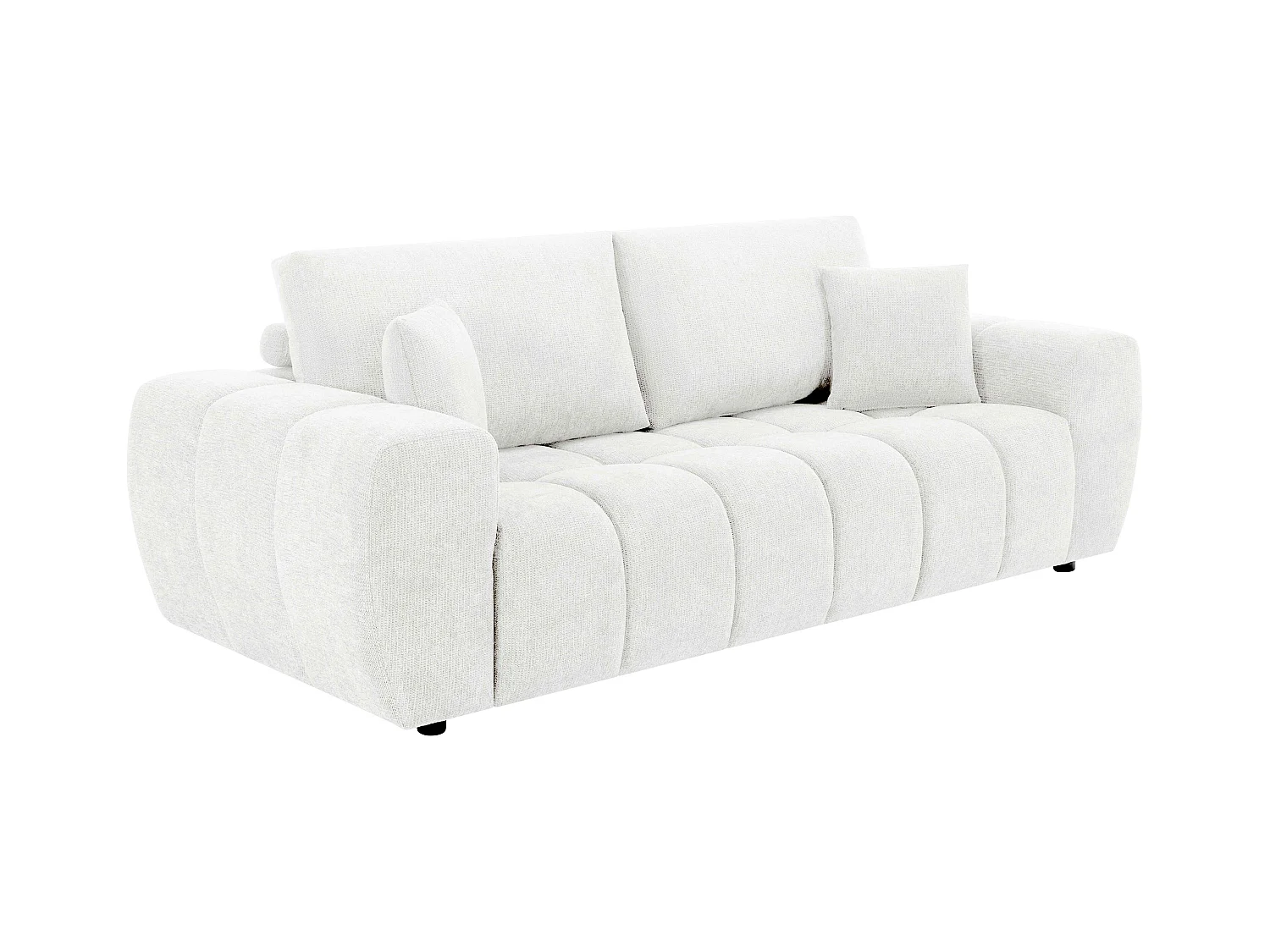 Canapé droit 3 places écru