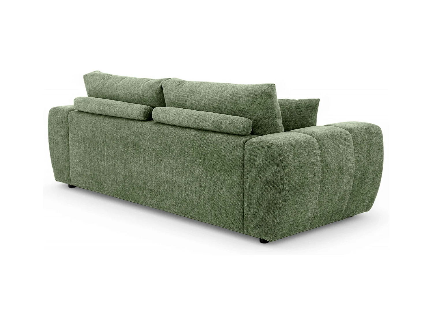 Canapé droit 3 places vert