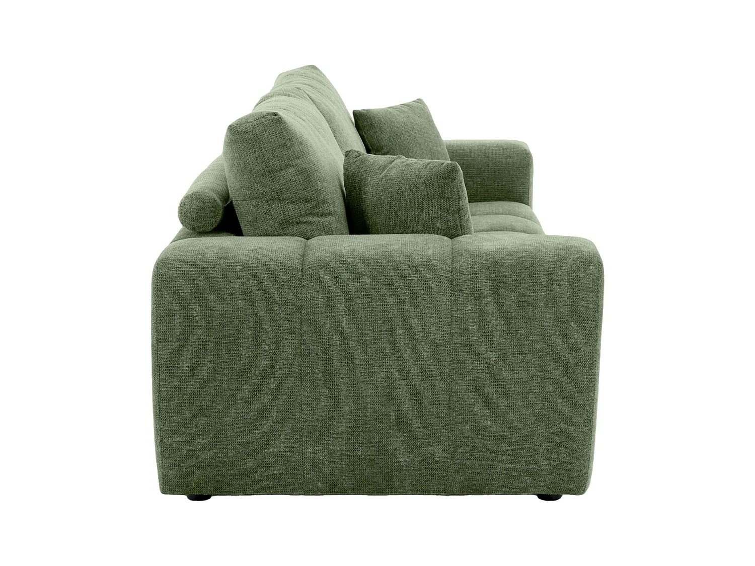 Canapé droit 3 places vert