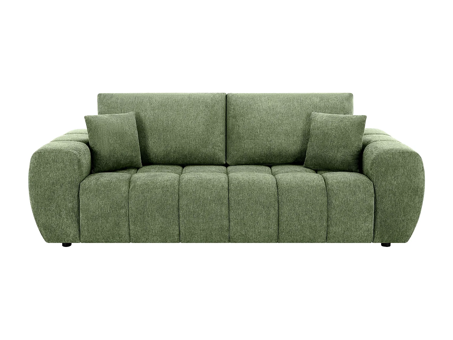 Canapé droit 3 places vert L 238 cm