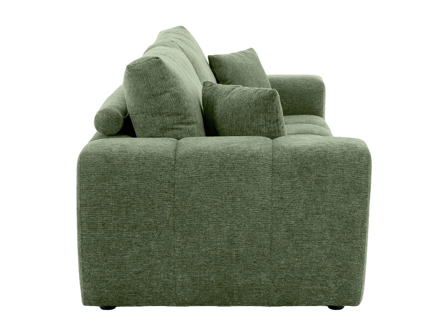 Canapé droit 3 places vert L 238 cm