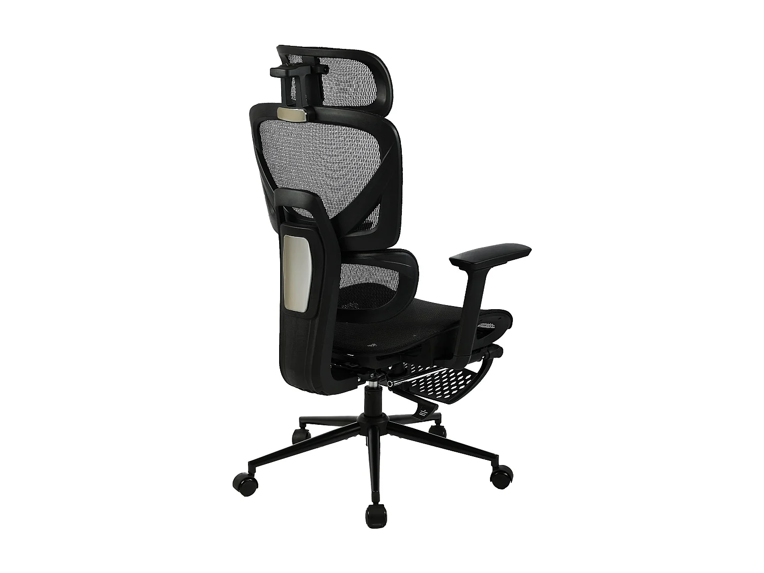 Chaise de bureau - Tissu - Noir - Beresford