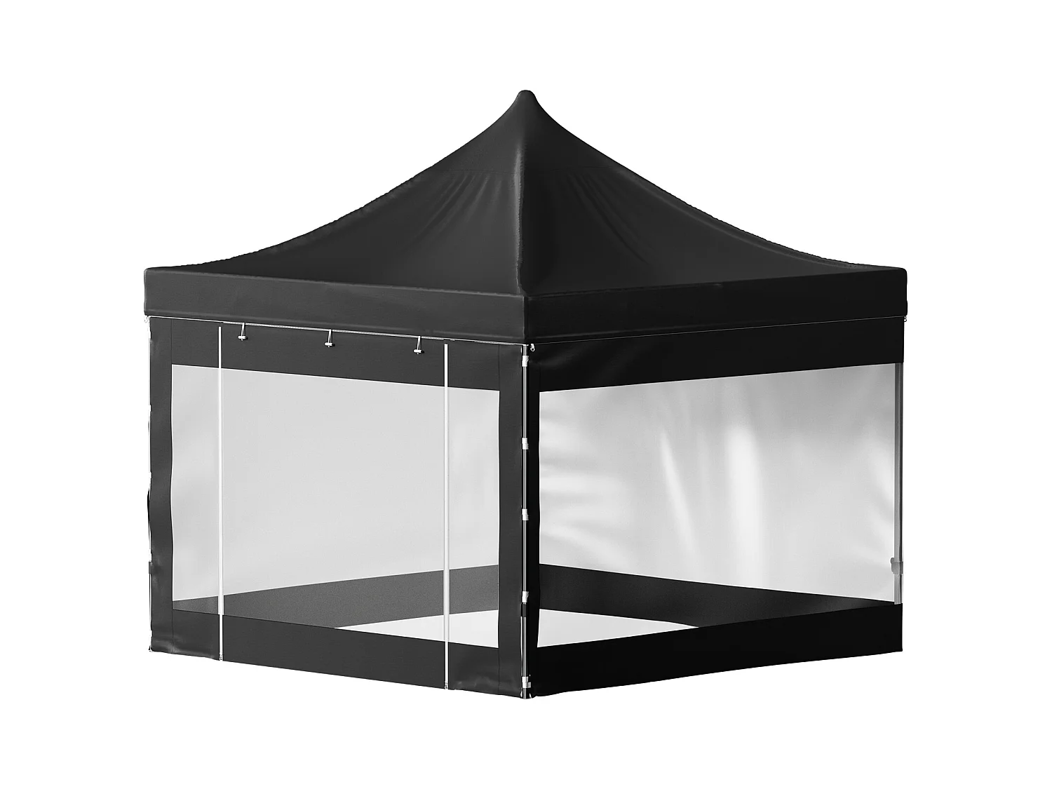 10x10 FT Pop-Up Luifeltent SucceBuy ,Buitengazebo met Zijwanden, Zwart