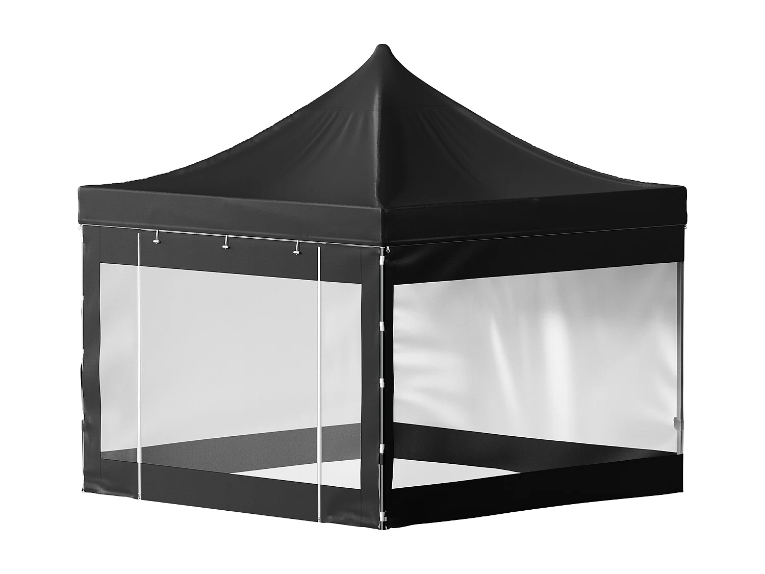 10x10 FT Pop-Up Luifeltent SucceBuy ,Buitengazebo met Zijwanden, Zwart