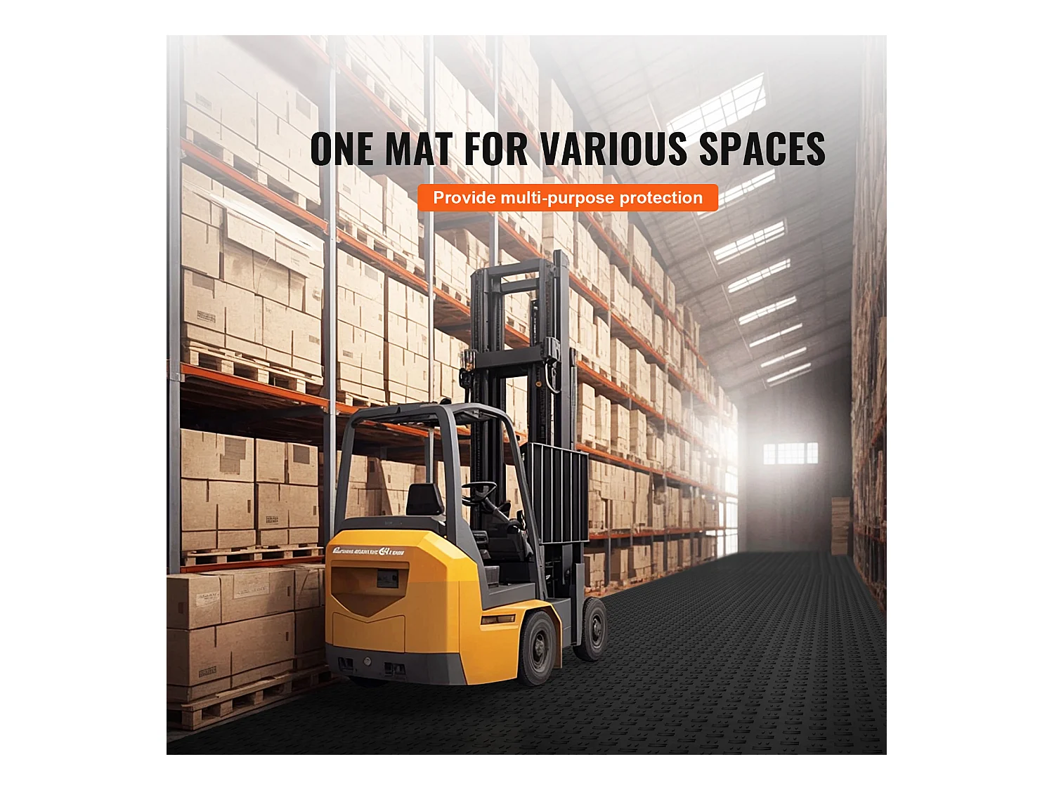 Dalles de Garage SucceBuy Lot de 25 Carreaux de Garage à Emboîter 30.48x30.48 CM Noir