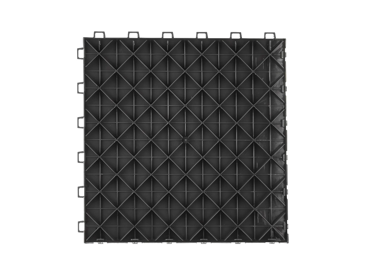 Dalles de Garage SucceBuy Lot de 25 Carreaux de Garage à Emboîter 30.48x30.48 CM Noir
