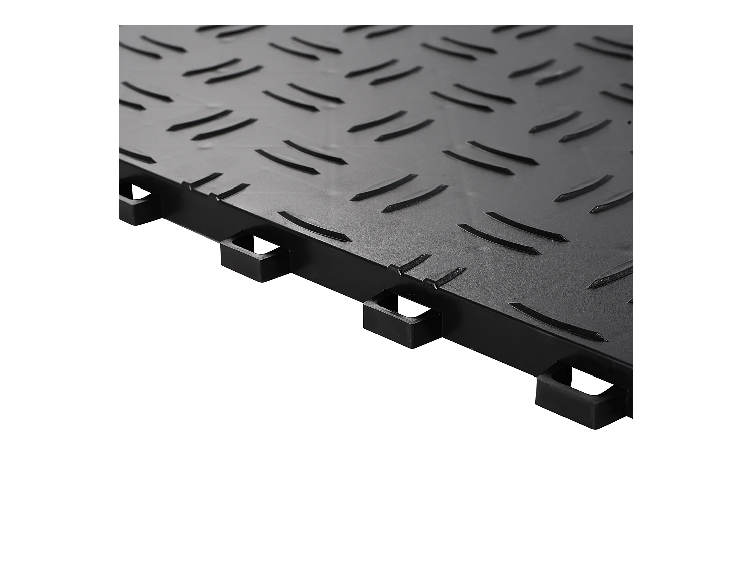 Garagenfliesen SucceBuy 25er-Pack 30,48 x 30,48 cm Schwarze Ineinander Greifende Garagenfliesen