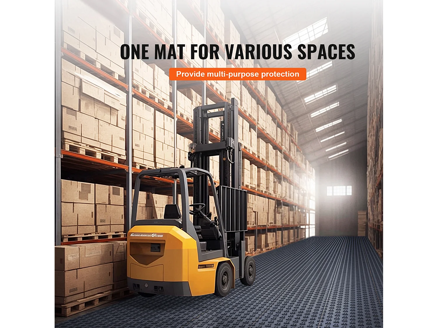 Dalles de Garage SucceBuy Emboîtables 30.48 x 30.48 cm, Paquet de 25, Revêtement de Sol Gris