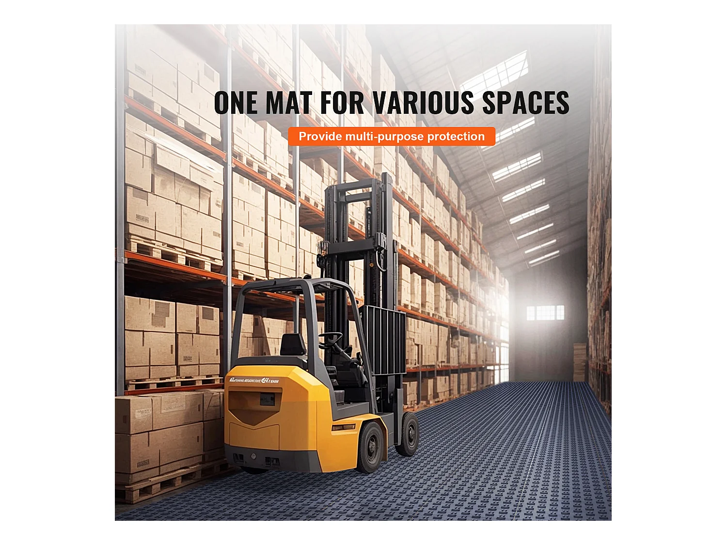 50-pack 30,48 x 30,48 cm Zwarte in Elkaar Grijpende Garagevloertegels SucceBuy