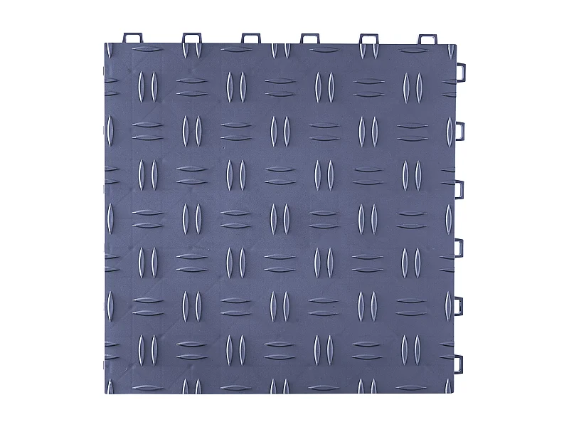 Lot de 50 Carreaux de Sol à Emboîter pour Garage SucceBuy 30.48 x 30.48 CM Noir