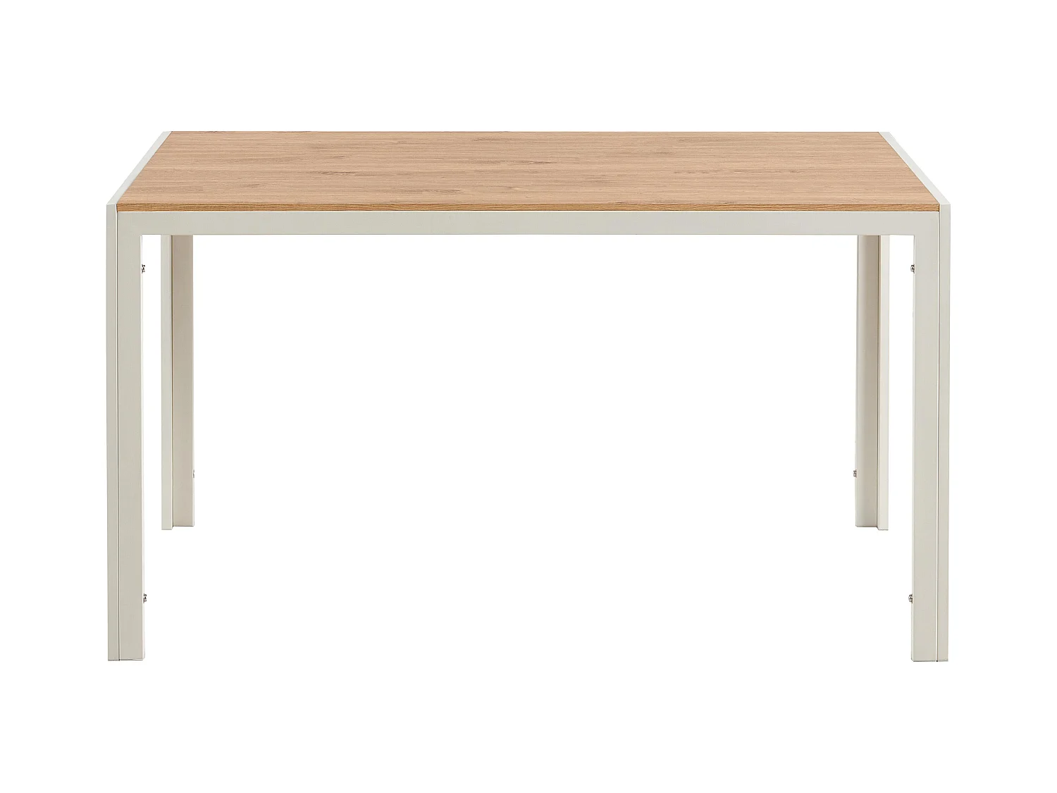 Table à manger rectangulaire en MDF blanc