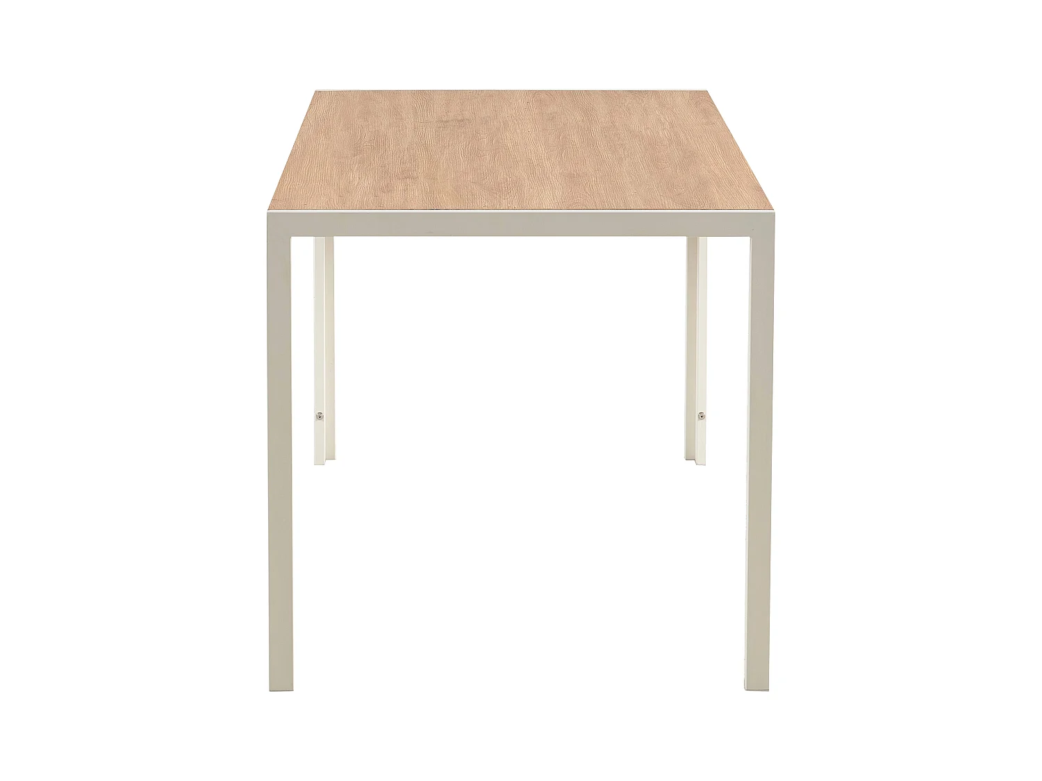 Table à manger rectangulaire en MDF blanc