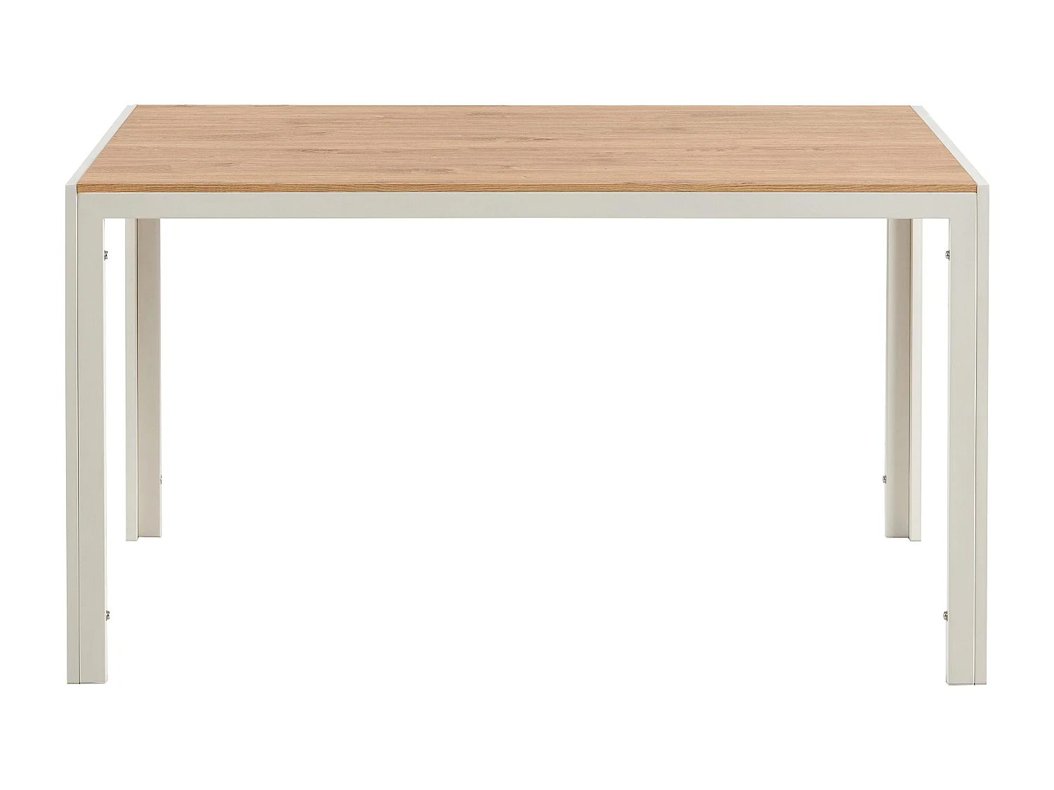 Table à manger rectangulaire en MDF blanc