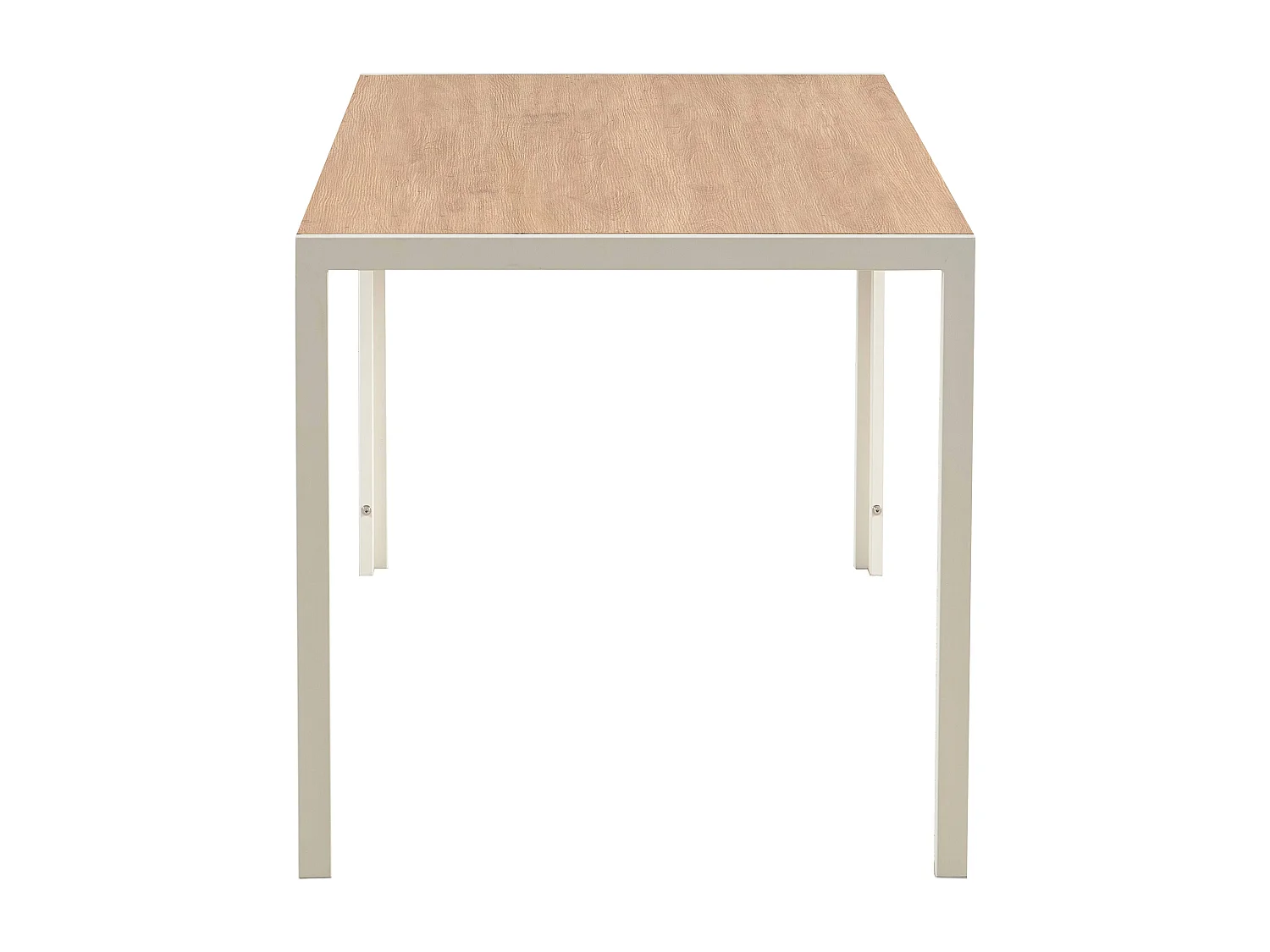 Table à manger rectangulaire en MDF blanc