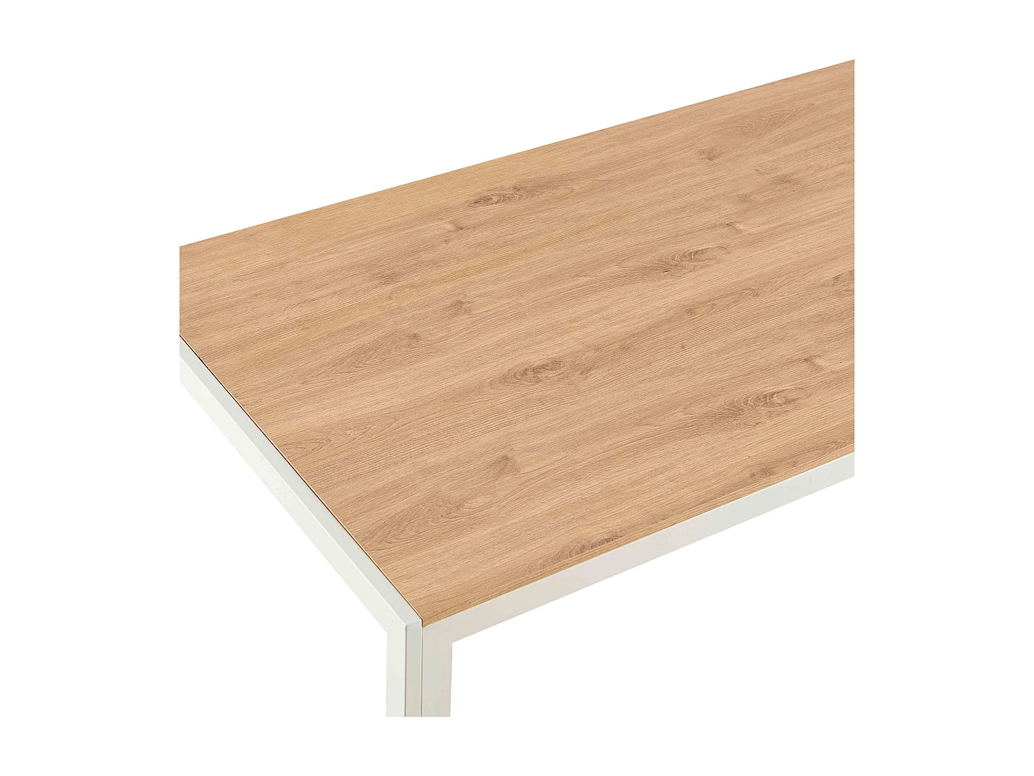 Table à manger rectangulaire en MDF blanc