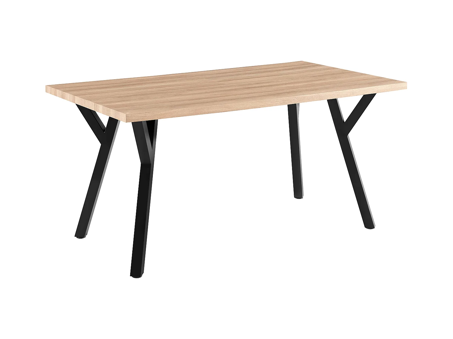 Table à manger extensible rectangulaire en MDF bois 160/240 cm