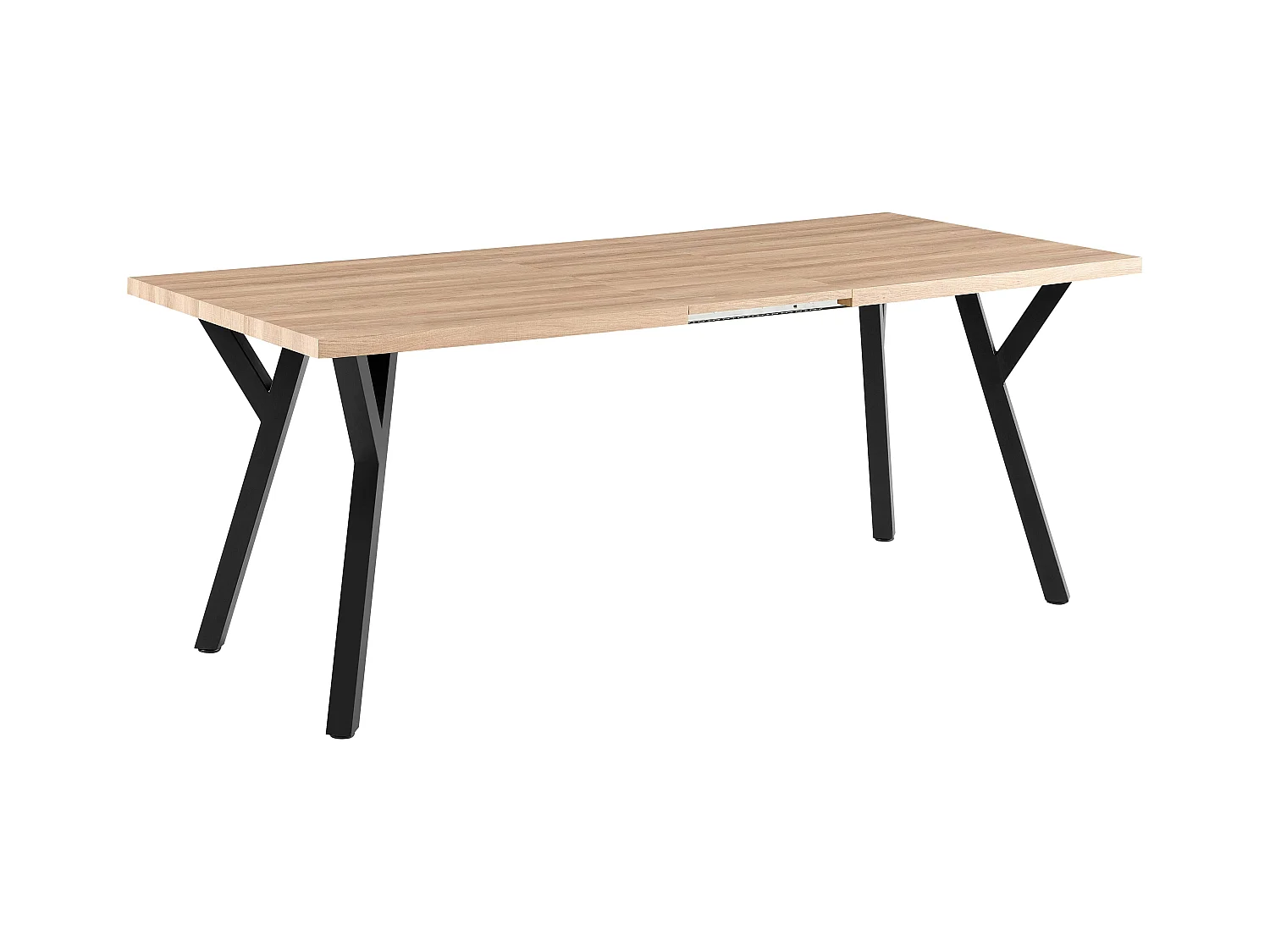 Table à manger extensible rectangulaire en MDF bois 160/240 cm