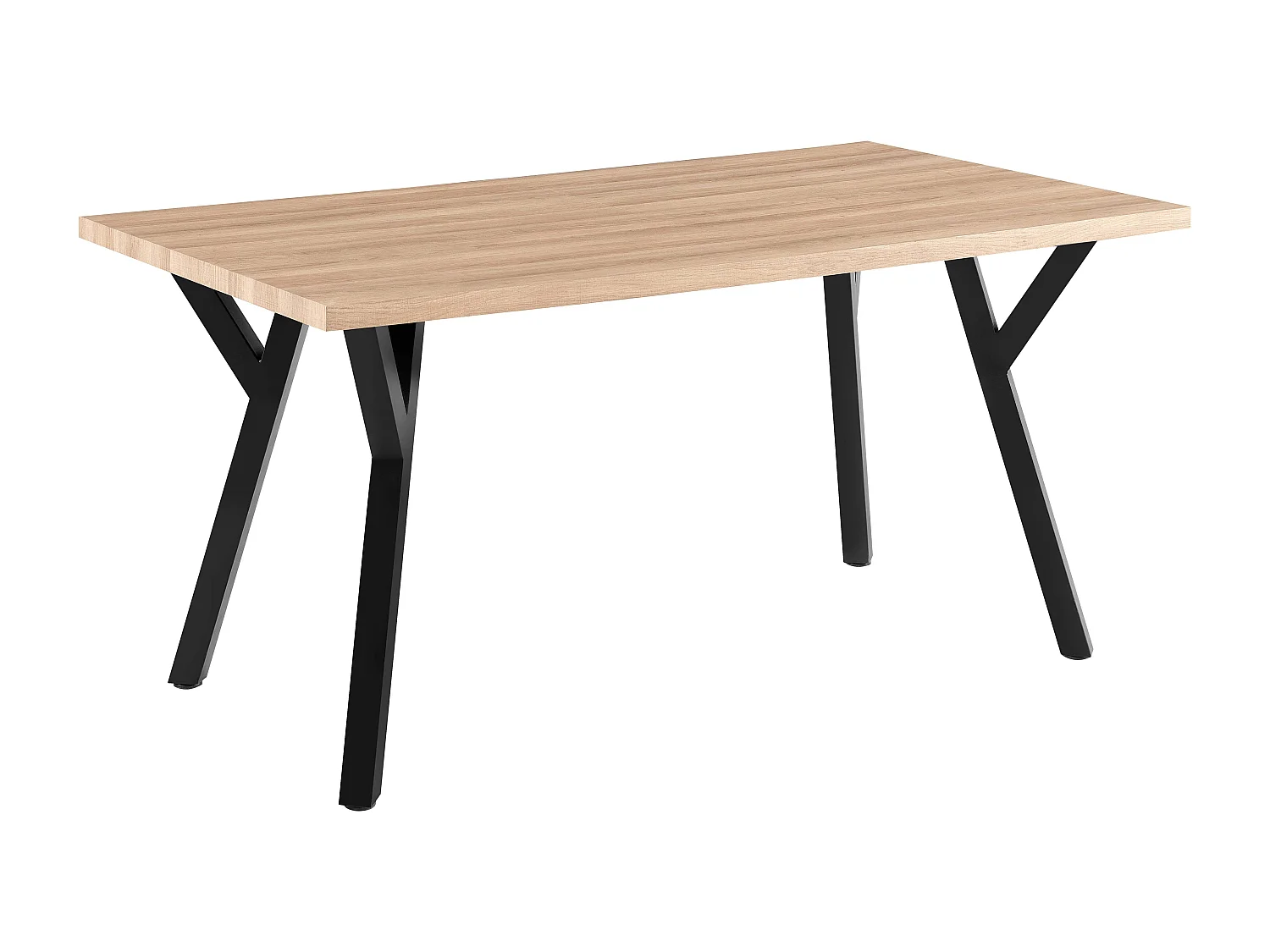 Rechthoekige uitschuifbare eettafel van MDF-hout